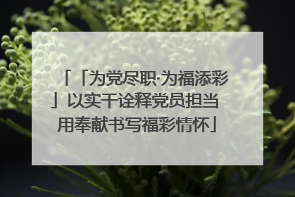 「为党尽职·为福添彩」以实干诠释党员担当 用奉献书写福彩情怀