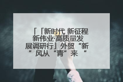 「新时代 新征程 新伟业·高质量发展调研行」外贸“新”风从“青”来 “双向奔赴”启新程