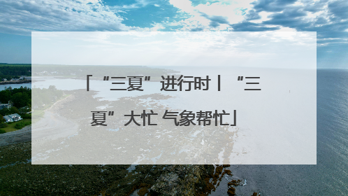 “三夏”进行时丨“三夏”大忙 气象帮忙