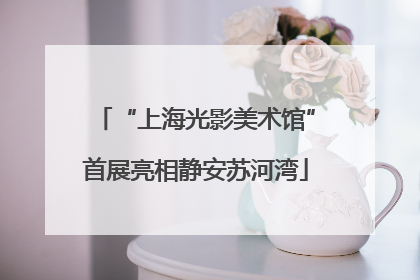“上海光影美术馆”首展亮相静安苏河湾