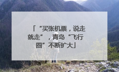 “买张机票，说走就走”，青岛“飞行圈”不断扩大