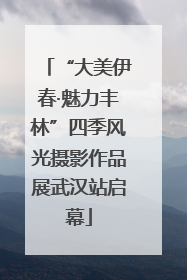 “大美伊春·魅力丰林”四季风光摄影作品展武汉站启幕