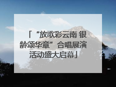 “放歌彩云南 银龄颂华章”合唱展演活动盛大启幕