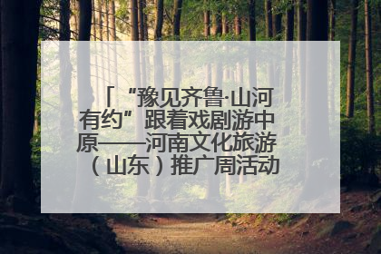 “豫见齐鲁·山河有约”跟着戏剧游中原——河南文化旅游（山东）推广周活动菏泽站活动举行