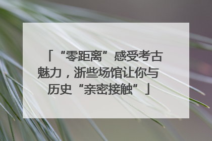 “零距离”感受考古魅力，浙些场馆让你与历史“亲密接触”