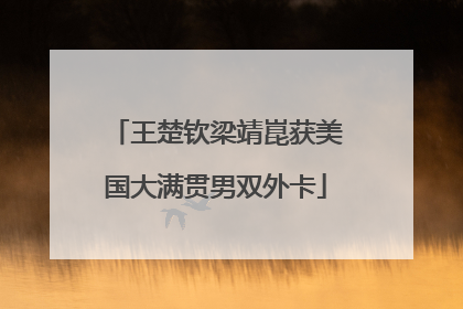 王楚钦梁靖崑获美国大满贯男双外卡