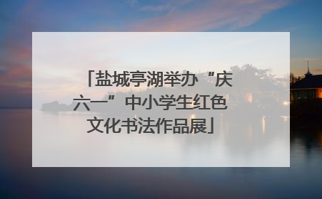盐城亭湖举办“庆六一”中小学生红色文化书法作品展
