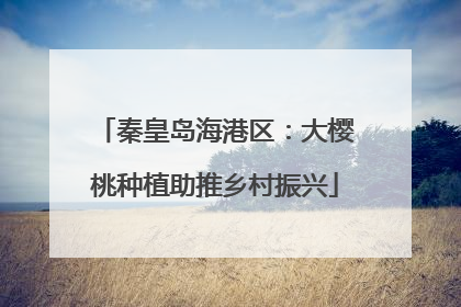 秦皇岛海港区：大樱桃种植助推乡村振兴