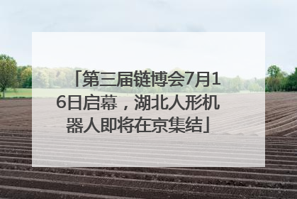 第三届链博会7月16日启幕，湖北人形机器人即将在京集结