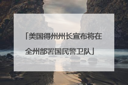 美国得州州长宣布将在全州部署国民警卫队