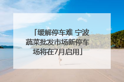 缓解停车难 宁波蔬菜批发市场新停车场将在7月启用