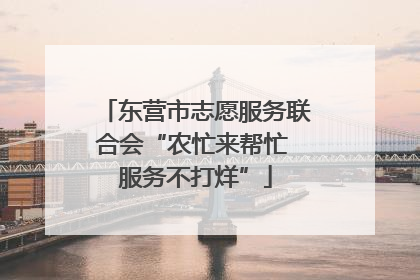 东营市志愿服务联合会“农忙来帮忙 服务不打烊”