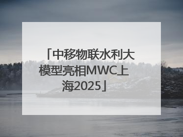 中移物联水利大模型亮相MWC上海2025