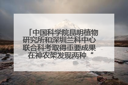 中国科学院昆明植物研究所和深圳兰科中心联合科考取得重要成果 在神农架发现两种“国保”级兰花