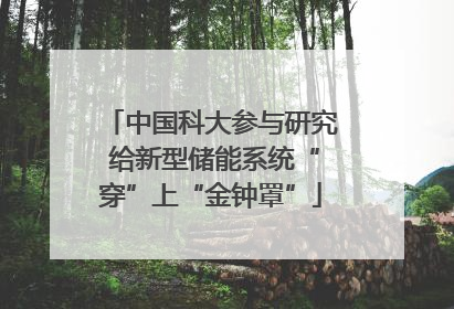 中国科大参与研究 给新型储能系统“穿”上“金钟罩”