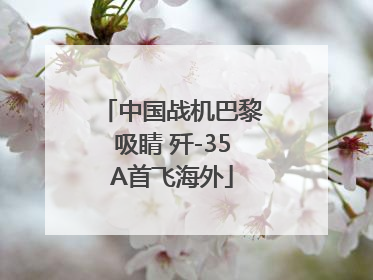 中国战机巴黎吸睛 歼-35A首飞海外