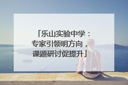 乐山实验中学：专家引领明方向，课题研讨促提升