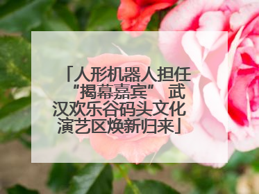 人形机器人担任“揭幕嘉宾” 武汉欢乐谷码头文化演艺区焕新归来