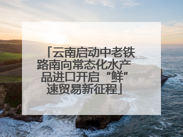 云南启动中老铁路南向常态化水产品进口开启“鲜”速贸易新征程