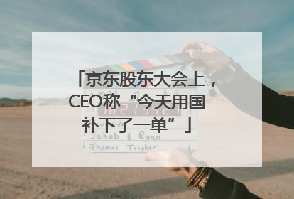 京东股东大会上，CEO称“今天用国补下了一单”