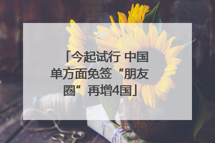 今起试行 中国单方面免签“朋友圈”再增4国