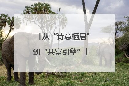 从“诗意栖居”到“共富引擎”