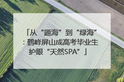 从“题海”到“绿海”：鹤峰屏山成高考毕业生护眼“天然SPA”
