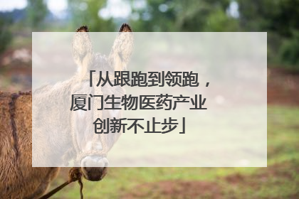 从跟跑到领跑，厦门生物医药产业创新不止步