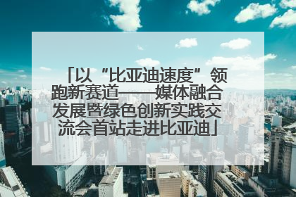 以“比亚迪速度”领跑新赛道——媒体融合发展暨绿色创新实践交流会首站走进比亚迪