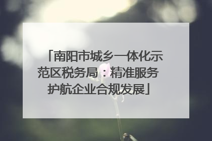 南阳市城乡一体化示范区税务局：精准服务护航企业合规发展