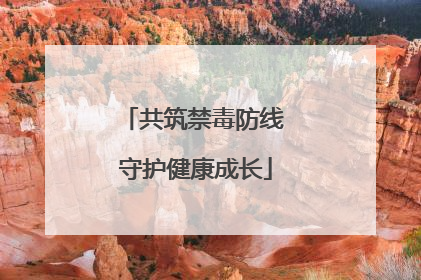 共筑禁毒防线 守护健康成长