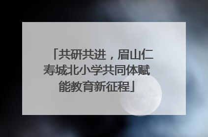共研共进，眉山仁寿城北小学共同体赋能教育新征程