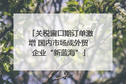 关税窗口期订单激增 国内市场成外贸企业“新蓝海”