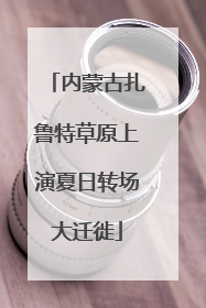 内蒙古扎鲁特草原上演夏日转场大迁徙