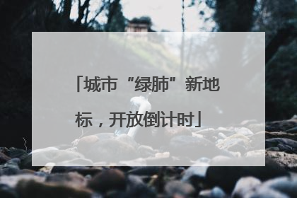 城市“绿肺”新地标，开放倒计时