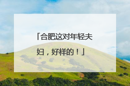合肥这对年轻夫妇，好样的！