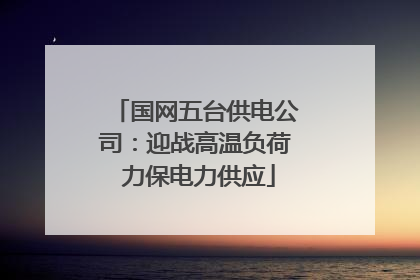 国网五台供电公司：迎战高温负荷 力保电力供应
