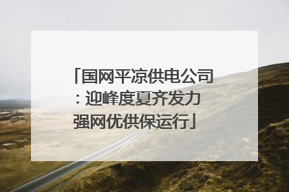 国网平凉供电公司：迎峰度夏齐发力 强网优供保运行