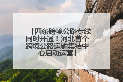 四条跨境公路专线同时开通！河北首个跨境公路运输集结中心启动运营