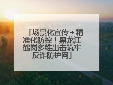 场景化宣传＋精准化防控！黑龙江鹤岗多维出击筑牢反诈防护网