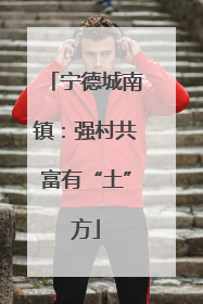 宁德城南镇：强村共富有“土”方
