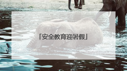 安全教育迎暑假