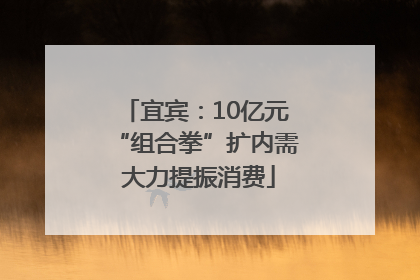 宜宾：10亿元“组合拳”扩内需 大力提振消费