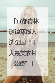 宜都青林谜镇环线入选全国“十大最美农村公路”