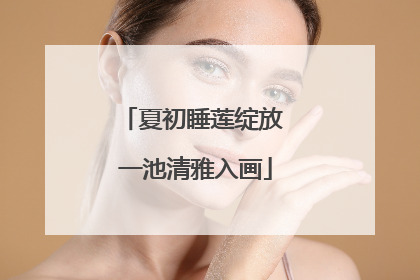 夏初睡莲绽放 一池清雅入画