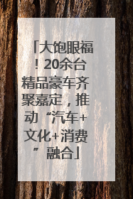 大饱眼福！20余台精品豪车齐聚嘉定，推动“汽车+文化+消费”融合