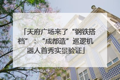 天府广场来了“钢铁搭档”：“成都造”巡逻机器人首秀实景验证