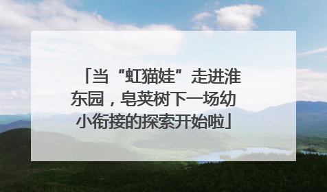 当“虹猫娃”走进淮东园，皂荚树下一场幼小衔接的探索开始啦