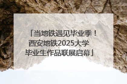 当地铁遇见毕业季！西安地铁2025大学毕业生作品联展启幕