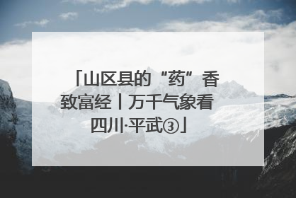 山区县的“药”香致富经丨万千气象看四川·平武③